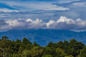 Beautiful mountain landscape city panorama forest trees nature Costa Rica. photo