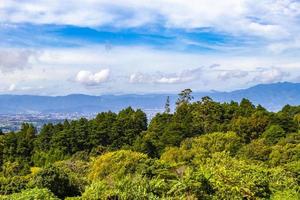 Beautiful mountain landscape city panorama forest trees nature Costa Rica. photo