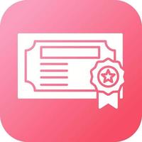 Certificate Vector Icon
