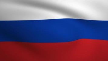 Rusland golvend vlag achtergrond animatie. looping naadloos 3d animatie. beweging grafisch video