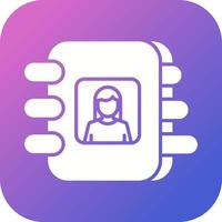 Phone Book Vector Icon