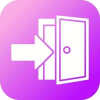 Exit Door Vector Icon