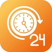 24 Hours Vector Icon