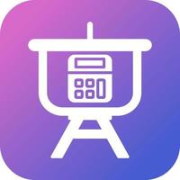 Calculation Presentation Vector Icon