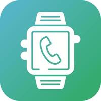 icono de vector de llamada de reloj