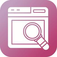 Web Search Vector Icon