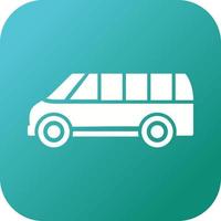 icono de vector de autobús de entrega