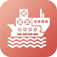 Delivery via Shipping Vector Icon