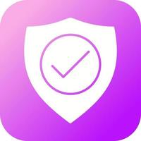 icono de vector de protección verificada