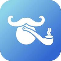 Pirate with Smoking Pipe Vector Icon