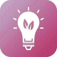 Eco friendly Bulb Vector Icon