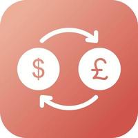 Dollar to Pound Vector Icon