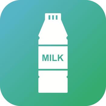 icono de vector de botella de leche