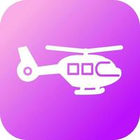 icono de vector de helicóptero