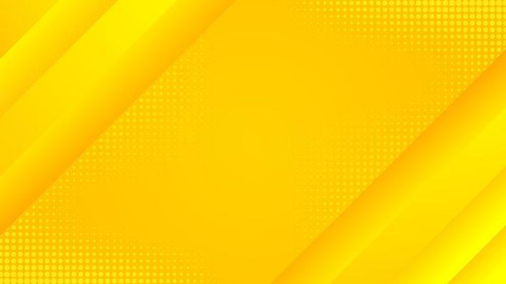 Abstract minimalism yellow background with 3D embossed dynamic shapes vector, banner design with empty space for place text or object