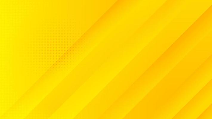 Abstract minimalism yellow background with 3D embossed dynamic shapes vector, banner design with empty space for place text or object