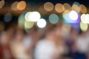 Large blur circle bokeh background from nigth ceremony for your artwork design vintage tone