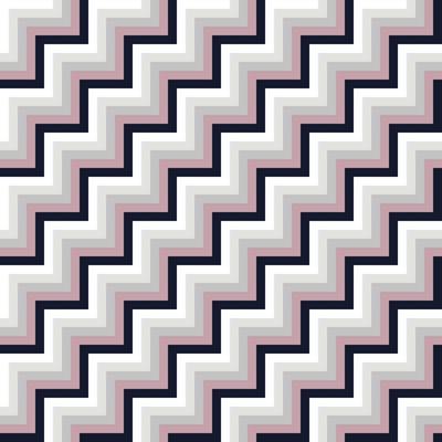 Geometric ethnic pattern with Zigzag triangle diagonal abstract ornament design for clothing fabric textile printing, handcraft, embroidery, carpet, curtain, batik, wallpaper wrapping, vector seamless