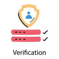 Trendy Verification Concepts vector