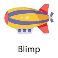 Trendy Blimp Concepts vector