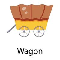 Trendy Wagon Concepts vector