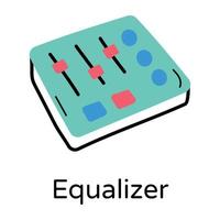 Trendy Equalizer Concepts vector