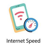 Trendy Internet Speed vector