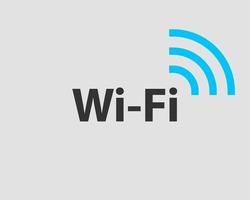 icono de wi-fi gratis. símbolo de vector wifi de zona de conexión. señal de ondas de radio.