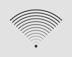 icono de wi-fi gratis. símbolo de vector wifi de zona de conexión. señal de ondas de radio.