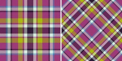 Pattern vector fabric. Tartan plaid background. Seamless textile check texture.