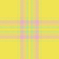 Plaid check pattern. Seamless fabric texture. Tartan textile print. vector