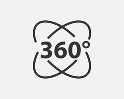 360 degree view vector icon