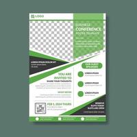 Business Conference Poster Template vector