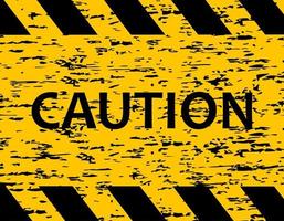 Caution. Increased danger. The tape is protective yellow with black. A warning. Stop do not cross. vector