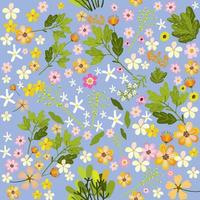 Spring Flower Seamless Pattern vector