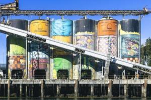 Vancouver painted silos photo