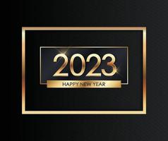 2023 Happy New Year number text effect background Design. Greeting Card, Banner, Poster.  Luxury vector Illustration.