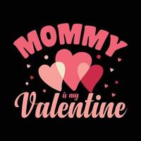 Valentine's day t-shirt design vector