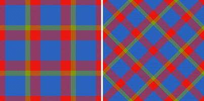 Tartan seamless check. Textile background pattern. Fabric texture plaid vector. vector