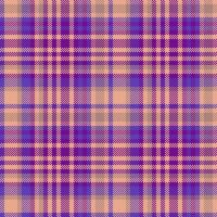 Check fabric plaid. Texture tartan background. Vector textile pattern seamless.