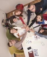 Business people working in conference room photo