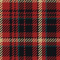 Seamless pattern of scottish tartan plaid. Repeatable background with check fabric texture. Vector backdrop striped textile print.