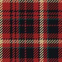 Seamless pattern of scottish tartan plaid. Repeatable background with check fabric texture. Vector backdrop striped textile print.