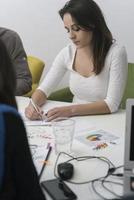 Business people working in conference room photo