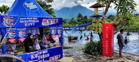 Central Java, Indonesia. January 2023, Tourism in the grabag area called Metro Gardens, is suitable to be used as a tourist destination with family photo