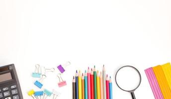 Back to school concept with supplies.Copyspace banner photo