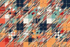 Modern glitch background. Color geometric abstract pattern vector. vector