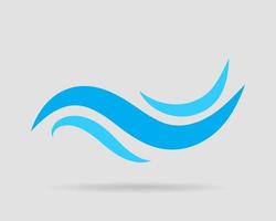Waves vector design. Water wave icon. Wavy lines isolated.