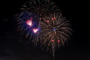 Colorful fireworks display. photo