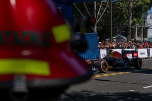 GUADALAJARA, MEXICO - OCTOBER 25 2022 Showrun Checo Perez, formula 1 red bull single seater rb7 photo